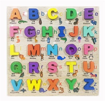 WOODEN CARTOON CAPITAL LETTER THREE-DIMENSIONAL SPLINT - OBL866683