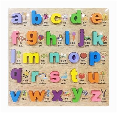 WOODEN CARTOON LOWERCASE LETTER THREE-DIMENSIONAL SPLINT - OBL866684