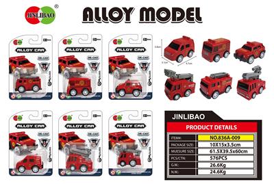 迷尔Q版回力合金消防车 - OBL866792