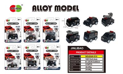 迷尔Q版回力合金警察车 - OBL866793