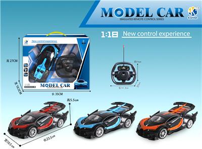 1: 18 BUGATTI (HARDTOP) THREE DOOR FIVE WAY REMOTE CONTROL CAR - OBL867301