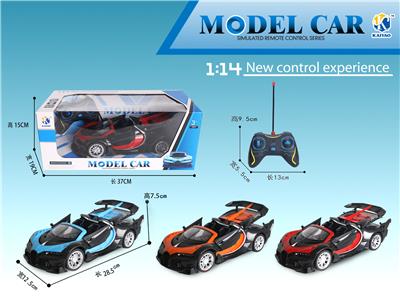 1:14布加迪（敞篷）三开门五通遥控车 - OBL867329