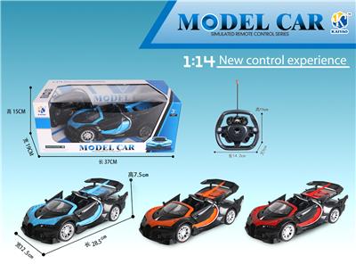 1:14布加迪（敞篷）三开门五通遥控车 - OBL867331