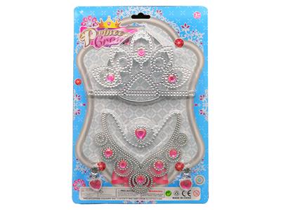 ELECTROPLATING JEWELRY CROWN BRA SET - OBL867418