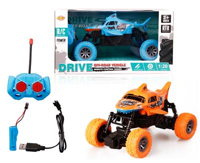 1:20鲨鱼越野四通遥控车带灯包电 - OBL867472