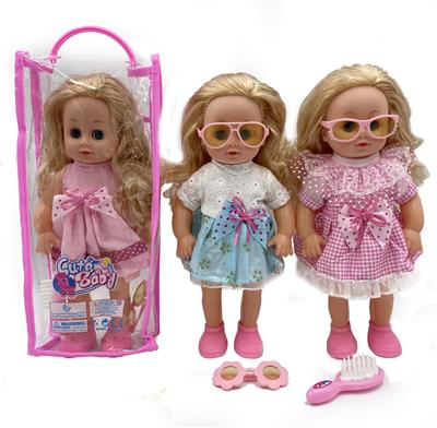14 INCH DOLL WITH FOUR TONE IC AND COMB GLASSES - OBL867602