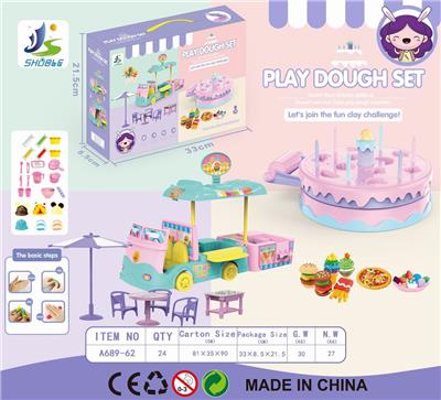 PASTRY CART WITH COLORED MUD CAKE - OBL867699