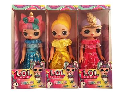 16 INCH SOLID BODY WITH LIGHT MUSIC THEME SONG SURPRISE UNICORN DOLL - OBL867924