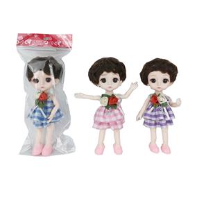 6 INCH 12 JOINT REAL BODY 3D REAL EYE WEDDING DRESS AMY DOLL - OBL867939