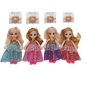 6 INCH 12 JOINT REAL BODY 3D REAL EYE WEDDING DRESS AMY DOLL - OBL867943