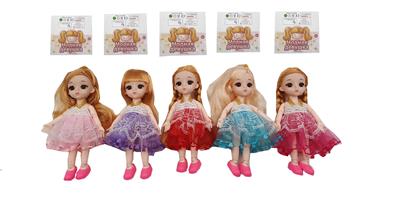 6 INCH 12 JOINT REAL BODY 3D REAL EYE WEDDING DRESS AMY DOLL - OBL867944