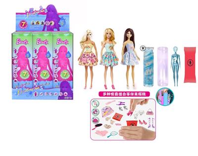 11.5-INCH REAL COLOR BARBIE. WITH DIFFERENT SURPRISE ACCESSORIES, DOLL 360 DEGREE ROTATION, 3 RANDOM MIXED 6 PCS - OBL867947