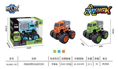 四驱动惯性合金环卫车 - OBL869086