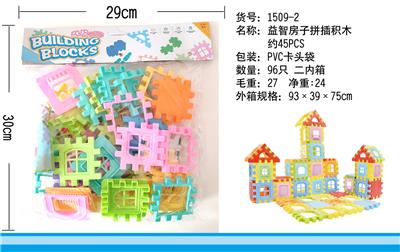 PUZZLE HOUSE STITCHED TOGETHER BUILDING BLOCKS - OBL869323