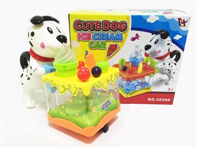ELECTRIC LIGHT MUSIC UNIVERSAL DOG ICE CREAM CAR - OBL869490
