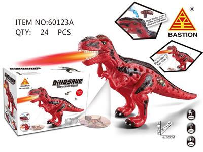 ELECTRIC FIRE BREATHING TYRANNOSAURUS REX WITH PROJECTION LIGHT - OBL869589
