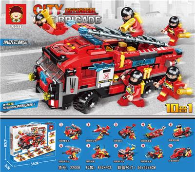 842 PCS NEW URBAN FIRE BRIGADE 10 IN 10 - OBL869701