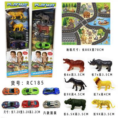 ANIMAL TRACK SCENE CARPET - OBL870169