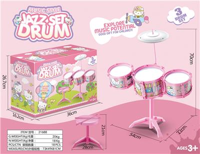 Cartoon Jazz Drum 3 Drums - OBL870675