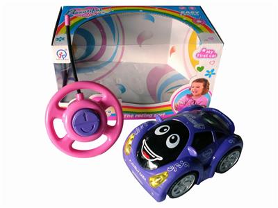 二通遥控乌轮灯光芭芘卡通车 - OBL870696