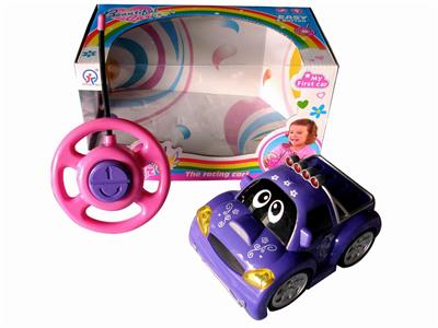 二通遥控乌轮灯光芭芘卡通车 - OBL870698