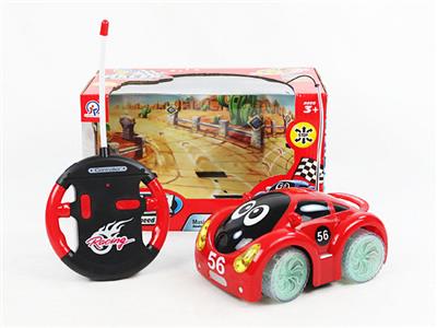 四通遥控明轮音乐灯光卡通车 - OBL870754