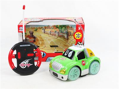 四通遥控明轮音乐灯光卡通车 - OBL870757