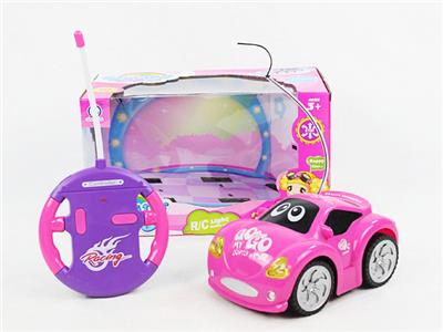 四通遥控乌轮灯光芭芘卡通车 - OBL870783