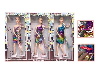 11.5 INCH FASHION BARBIE 11 JOINT LONG BRAIDS - OBL870867
