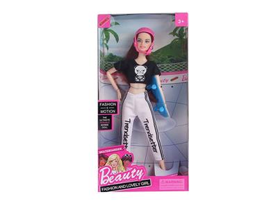 11.5-INCH FASHION SKATEBOARD BARBIE 11 JOINT HELMET - OBL870877