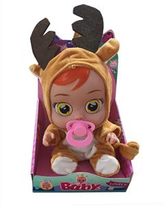 SIKA DEER 14 INCH ENAMEL CRYING DOLL - OBL871017