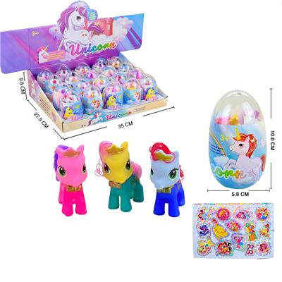 ENAMEL COLOR HORSE WITH STICKERS - OBL871061