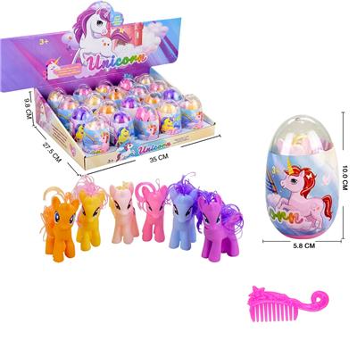 EGG-PACKED GOLD-WIRED HORSE WITH COMB - OBL871062