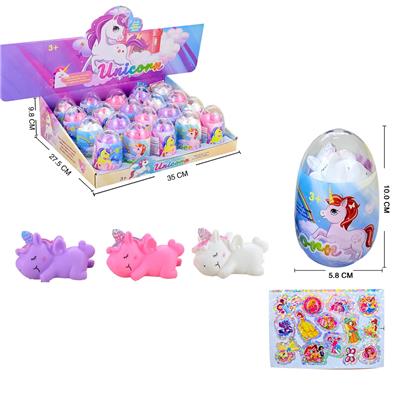EGG MOUNT UNICORN STICKER - OBL871065