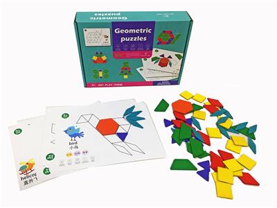 WOODEN GEOMETRIC PUZZLE - OBL871116