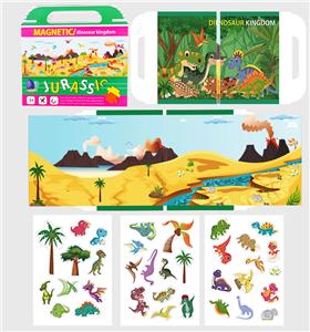 MAGNETIC JURASSIC DINOSAUR SCENE MOSAIC - OBL871120