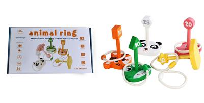 WOODEN ANIMAL HOOP GAME - OBL871160