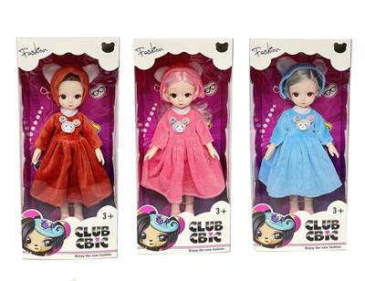 12 INCH SOLID 11 JOINT 3D EYE FASHION FAT CHILD DOLL - OBL871193