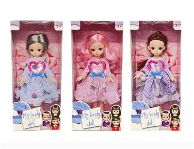 12 INCH SOLID 11 JOINT 3D EYE FASHION FAT CHILD DOLL - OBL871194