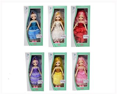 12 INCH SOLID 11 JOINT 3D EYE WEDDING DRESS FAT CHILD DOLL - OBL871197