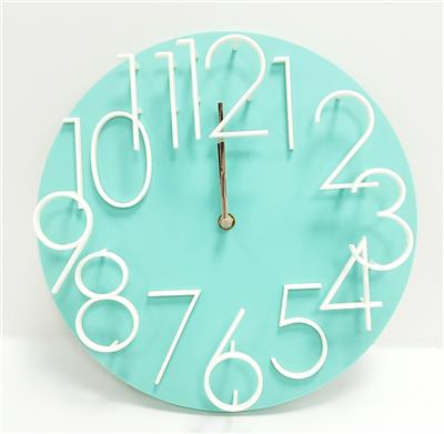 12 inch three dimensional creative wall clock - OBL871717