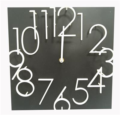 12 inch digital three-dimensional creative wall clock - OBL871718
