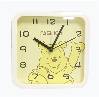 CARTOON PATTERN SQUARE JUMP SECOND ALARM CLOCK - OBL871762