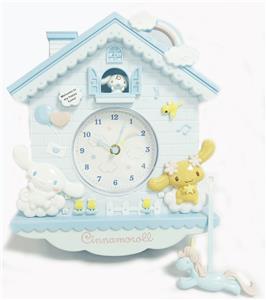 Cartoon big eared dog swinging wall clock - OBL871793