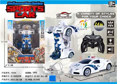 1:14遥控变形机器人布加迪战警 - OBL872077