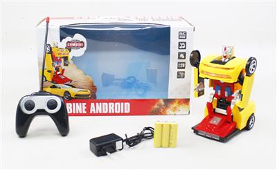 二通遥控变形车带灯光音乐包电 - OBL872179