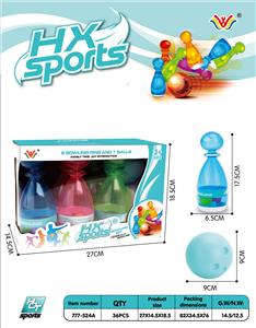 6 BOTTLES AND 1 BALL PVC BOWLING BALL - OBL872963