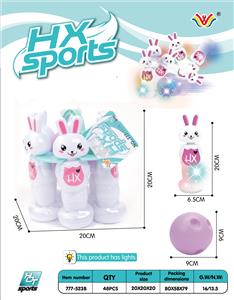 6 LIGHT BOTTLE AND 1 BALL PVC BOWLING BALL (WHITE RABBIT) - OBL873027