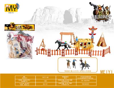 Western carriage with accessories and map - OBL873380