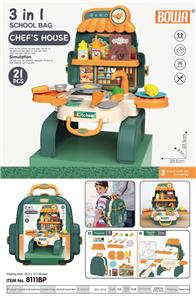 3 IN 1 CUTLERY BAG GREEN - OBL873839